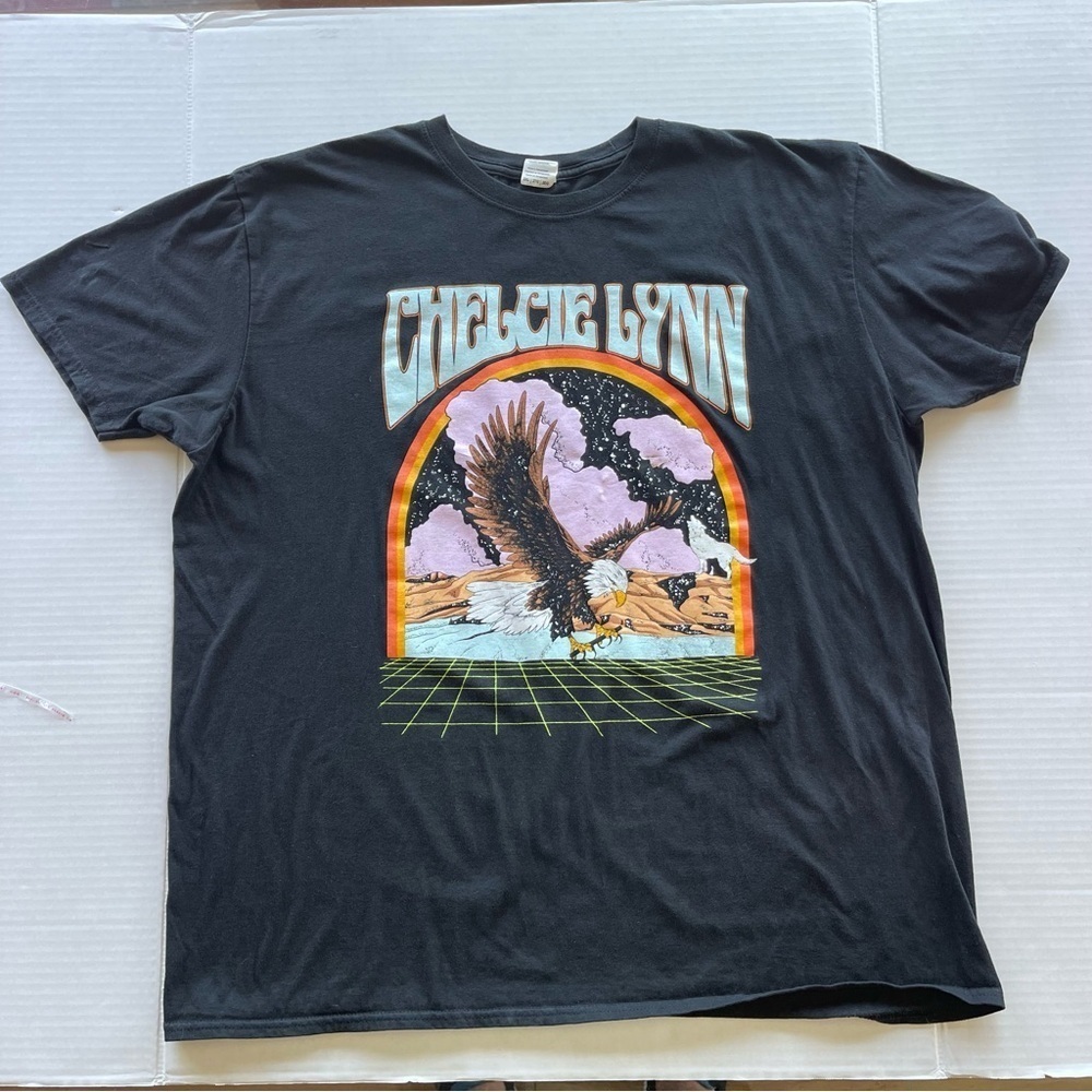 Chelsea Lynn black and multicoloured t shirt XXL